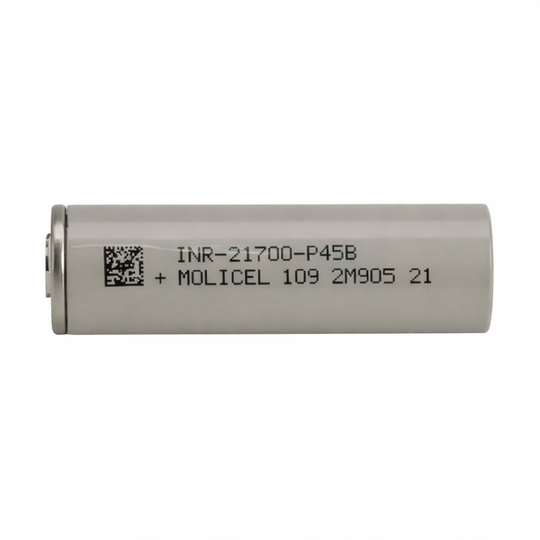 Lithium-ion Molicel INR21700-P45B 4500mAh &ndash; 45A &ndash; partially wrapped